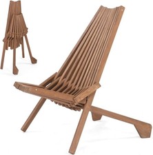 FSC Acacia Wood Folding Outdoor Chairs,Weather-Resistant Wooden Folding Chairs