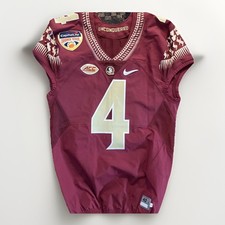 Florida State Seminoles Orange Bowl 2016 Team Issued Jersey Signed Dalvin Cook