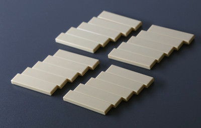 LEGO Teile: 20x Tile / Fliese 1 x 4, Tan