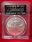 2025 Silver Eagle John Smoltz Signed “Legends of Life” MS70 PCGS First Strike