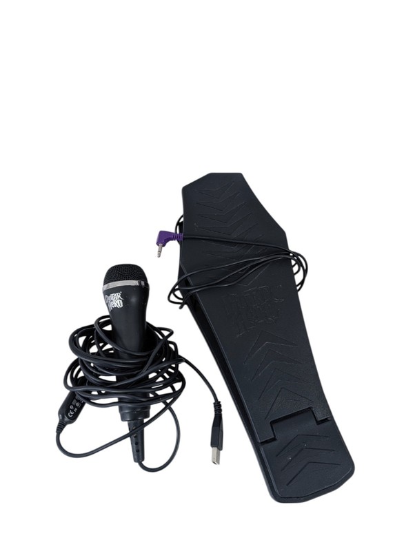 Guitar Hero World Tour USB Microphone & RedOctane Kick Pedal PS3 Xbox 360 Wii