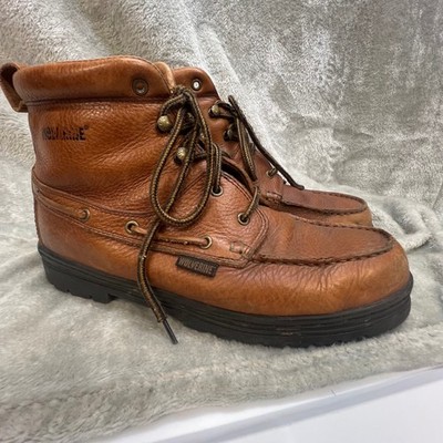 Wolverine Mens 9M Brown Leather Rugged Chukkas Gorpcore Workwear Durable Boots