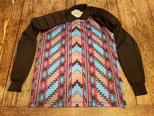 Camiseta deportiva de fútbol acolchada de portero #1 diseño azteca XL vintage de UHLSPORT para hombre