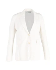 Preloved Gabriela Hearst Vintage Cotton Blazer Jacket Women White Oversized