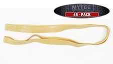  48 Pack Mover Band 3/4" x 25" Yellow, 50" Fully Stretched, for Moving Packi...