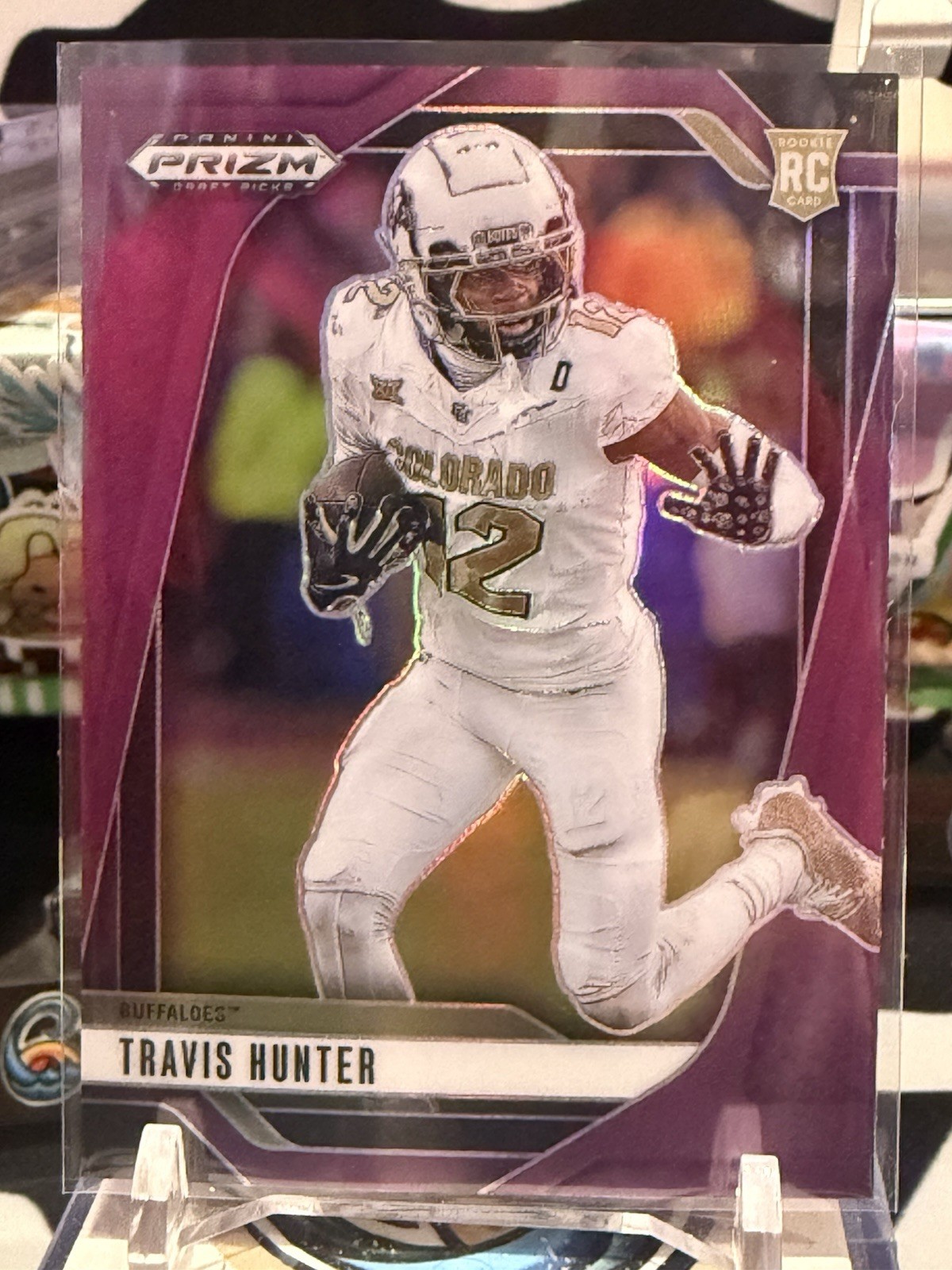 2025 Prizm Draft Picks Travis Hunter Purple Prizm /99 #21 TZ