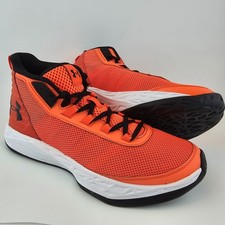 Under Armour Jet 2018 Red Black Mid Top Basketball Shoes Kids Youth Size 3.5Y