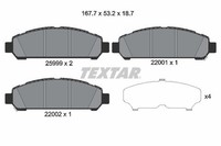 Textar Bremsbelagsatz, Scheibenbremse 2599901 FüR Toyota