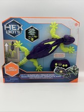 Hex Bots Glow In The Dark Wall Climber Purple Gecko With Rechargeable Remote New