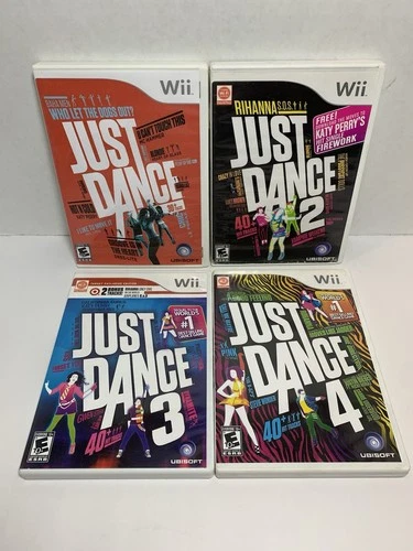 New ListingJust Dance 1 2 3 4 Bundle (Nintendo Wii) Family Fun Exercise Great Disks Tested