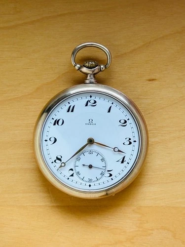 2P809 Omega gold plated in 20 microns pocket watch, caliber 19LB.T1