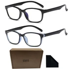 Men PC Frame Myopia Nearsighted Student Glasses -0.5 -1.0 -1.5 -3.5 -6.0E