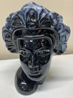 Anne Van Briggle Pottery Head Bust Vase Drip Glaze