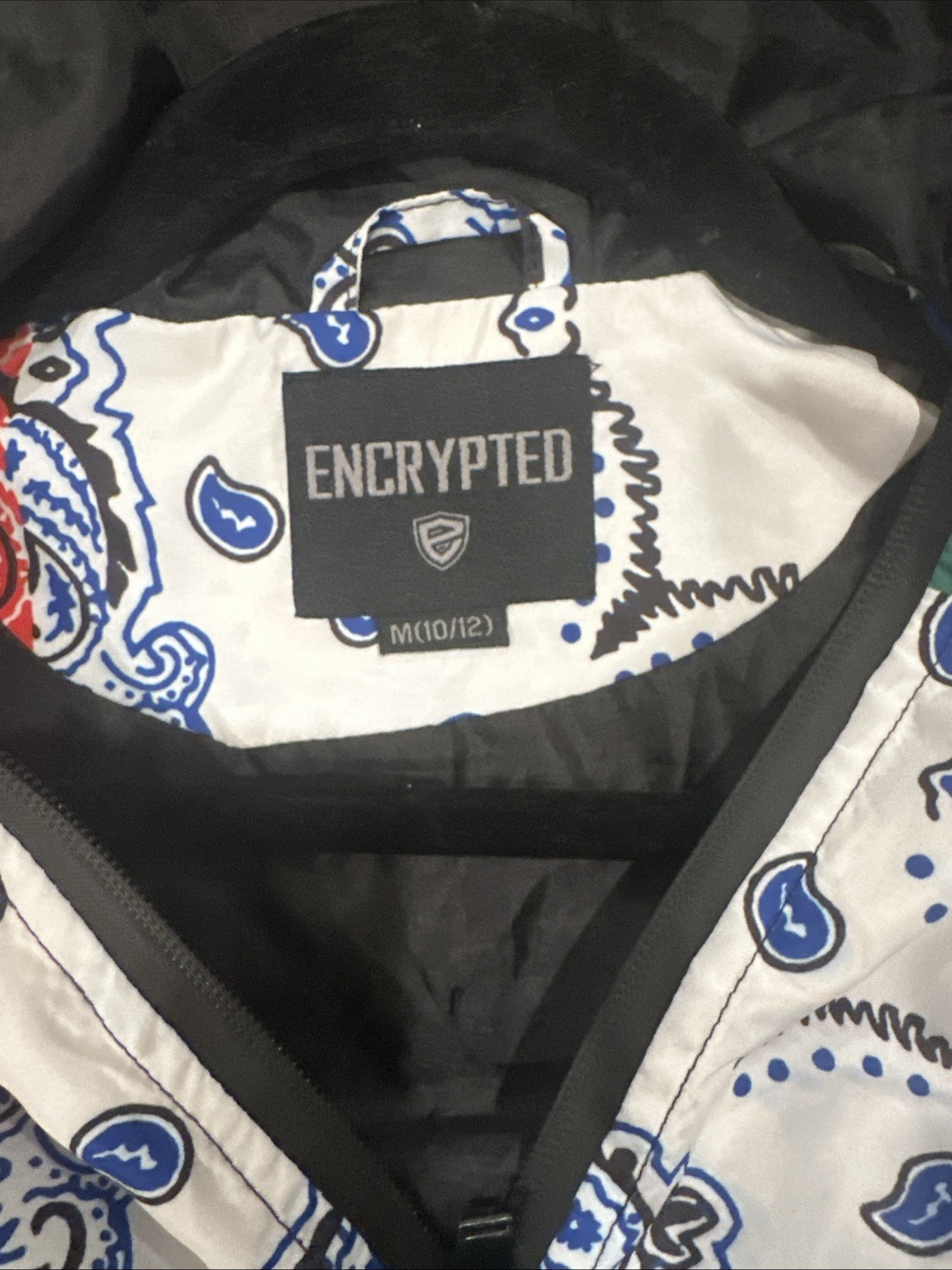 Encrypted Legend Patchwork Lightweight Hoodie M-1… - image 7