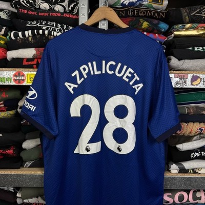CHELSEA 2020 2021 HOME #28 AZPILICUETA FOOTBALL SHIRT SOCCER