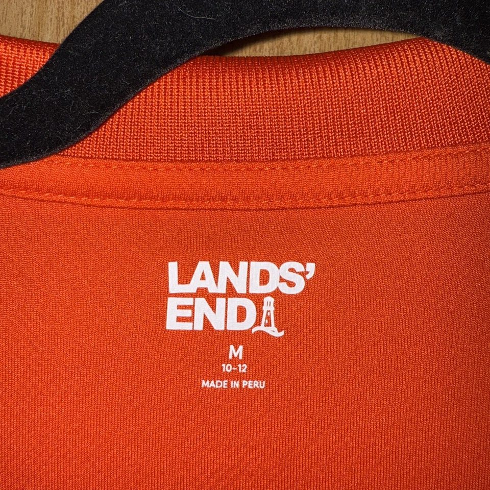 Polo Lands’ End Niñas Naranja Talla Mediana 10-12 Foto 3 de 3