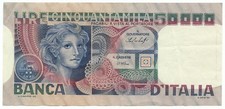 50000 LIRE BANK OF ITALY WOMAN S FACE 23/10/1978 qSPL