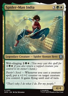 MTG Magic the Gathering Spider-Man India (151/308) Marvel's Spider-Man NM