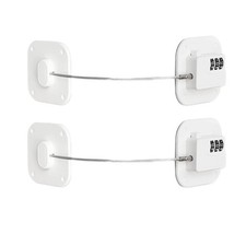 Refrigerator Lock,Combination Lock for Refrigerator Cabinets White 2pcs