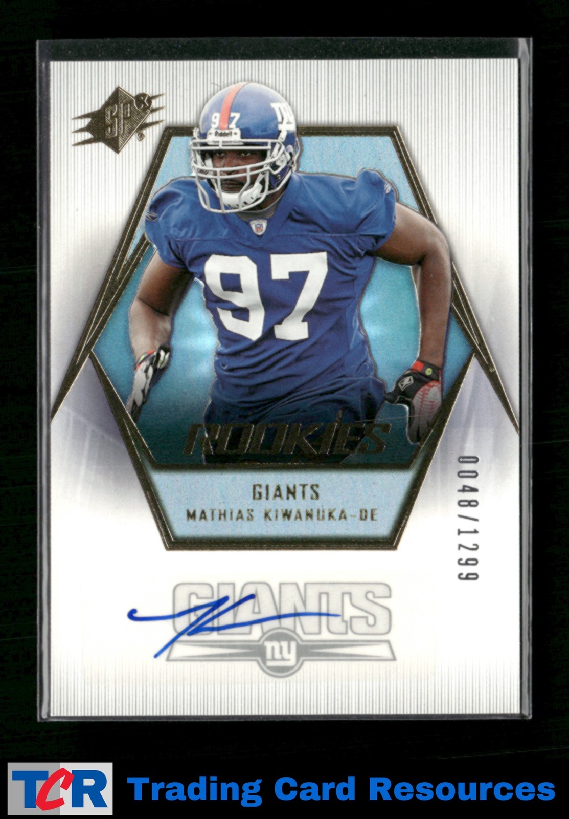 Mathias Kiwanuka Spx #165 Autograph-Gold