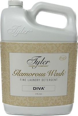 Tyler Gallon Glam Wash Laundry Detergent, Diva 128 Fl Oz (Pack of 1), Clear