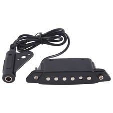 2X(-85 Black 6 Hole Soundhole Pickup with Active  Strap End-Pin Jack for2373