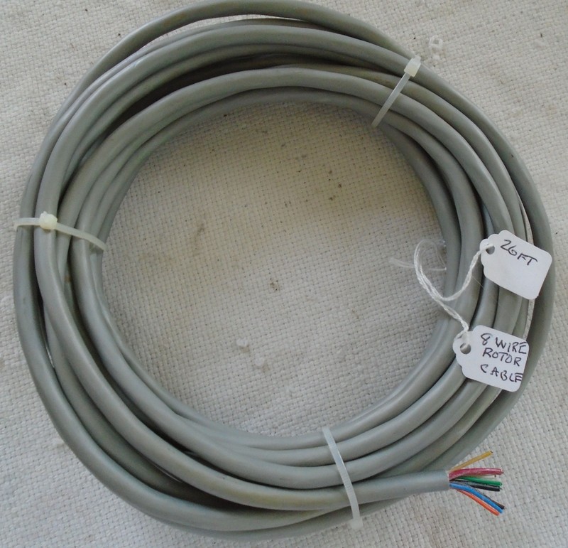 Used 26 Feet 8-Conductor Rotor Cable - Formerly Used Indoors
