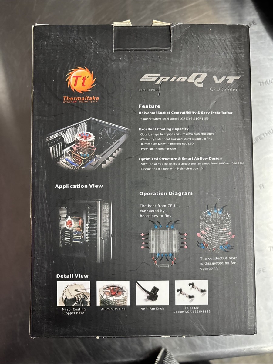 希少品/thermatake spinQ vt CPUクーラー 希少品/thermatake spinQ vt CPUクーラー Thermaltake Launches