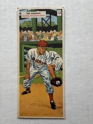 1955 Topps Double Headers Gordon Jones #5-6 (RC) Ted Kazański Unfolded Phillies