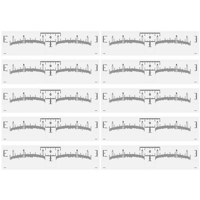 10pcs Augenbrauenmarker Augenbrauen formen Lineal Make -up Augenbrauen