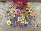 Vintage 80s 90s Barbie Kitchen Food and Accessories Bundle