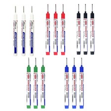 Long Head Deep Hole Marker Pens 15PCS Long Nib Marker 20Mm Quick Dry Waterproof