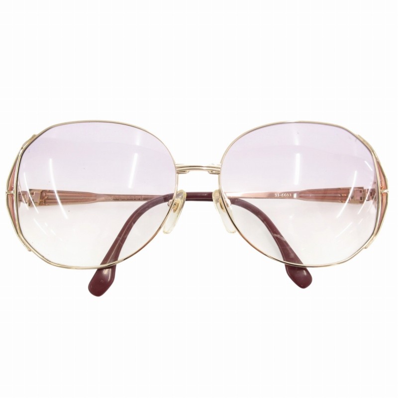 Occhiali da sole Yves Saint Laurent occhiali da vista lenti sfumate logo viola oro col