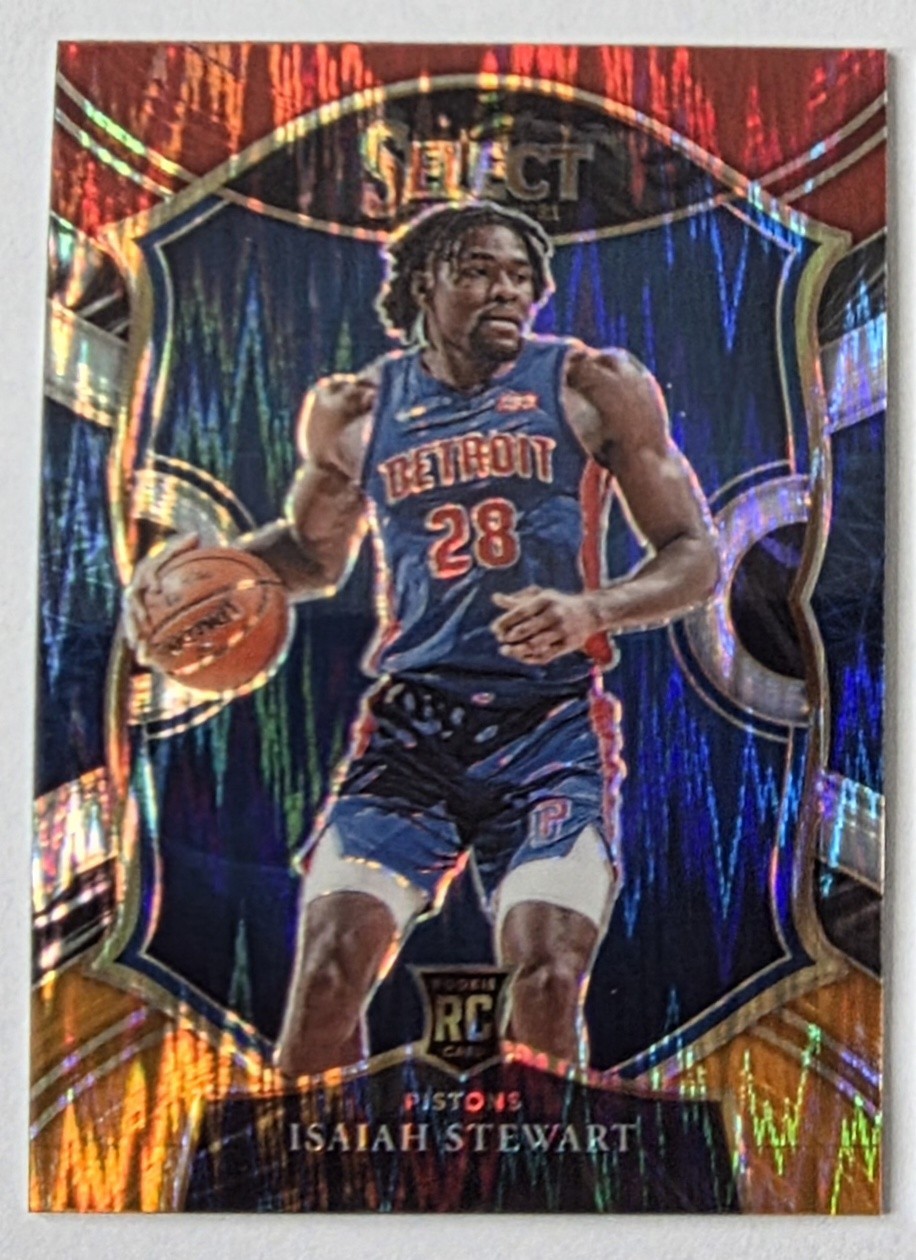 2020-21 Select Concourse Shimmer PRIZM Isaiah Stewart #76 RC Red White Orange