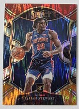 2020-21 Select Concourse Shimmer PRIZM Isaiah Stewart #76 RC Red White Orange