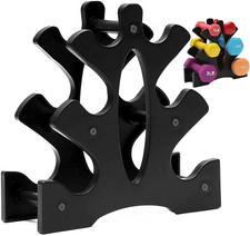 Piccolo Rastrelliera per Manubri Pesi Palestra - Supporto per 6 Manubri Ginnici,