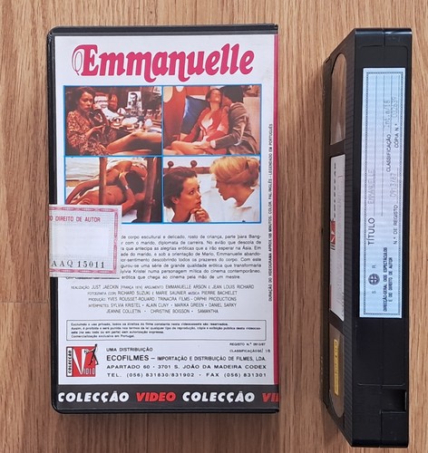 Emmanuelle VHS ORIGINAL 1987 PAL 1st PORTUGAL Sylvia Kristel great artwork! - Picture 2 of 2
