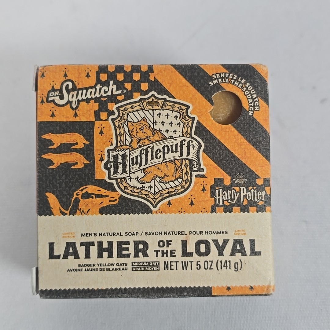 DR. SQUATCH x Harry Potter Hufflepuff Lather of the Loyal Soap Bar 141g BNIB
