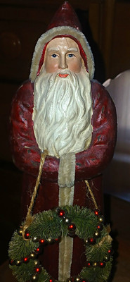 This Ragon House Santa stands 11 1/2 inches. Again The Craftsmanship Is Amazing!