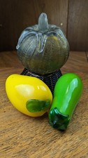 Vintage Murano Style Art Glass Hand-Blown Fruit and Vegetables Lot