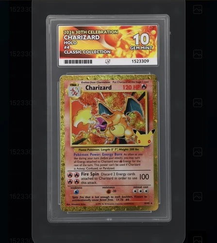 ACE 10 Charizard 30th Celebration - 4/102 - Holo Pokemon Card