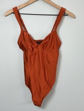 Urban Outfitters out from under Orang Satin Bodysuit Tank Womens Small