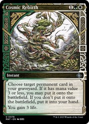 Cosmic Rebirth (Showcase) Foil - March of the Machine: The Aftermath