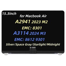 15" LCD Screen for Macbook Air A2941 M2 EMC 8301 A3114 M3 EMC 8612 9301 Assembly