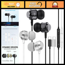 2 Pack USB C Earbuds for iPhone 17 16 15 Pro Max, Wired Headphones with Mic, HiF