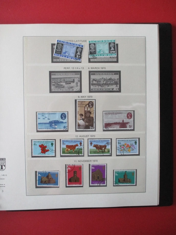 Guernsey Stamps Mini Sheet Two Post Office Albums Used 1969 to 1981 Mint to 1997 - Image 3 of 4