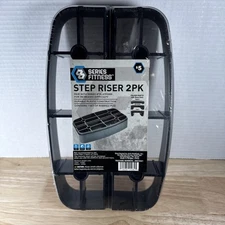 Series 8 Fitness Step Risers 2 Pack for 8" Platform - 8" Platform Not Included