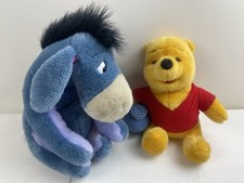 Winnie The Pooh Bear Large Plush Tall and Disney Store Eeyore Tall