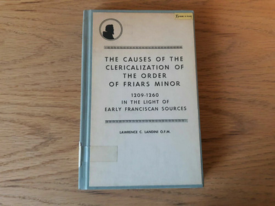 #ad Causes Of The Clericalization Of The Order Of Friars Minor Landini 1968 $37.80