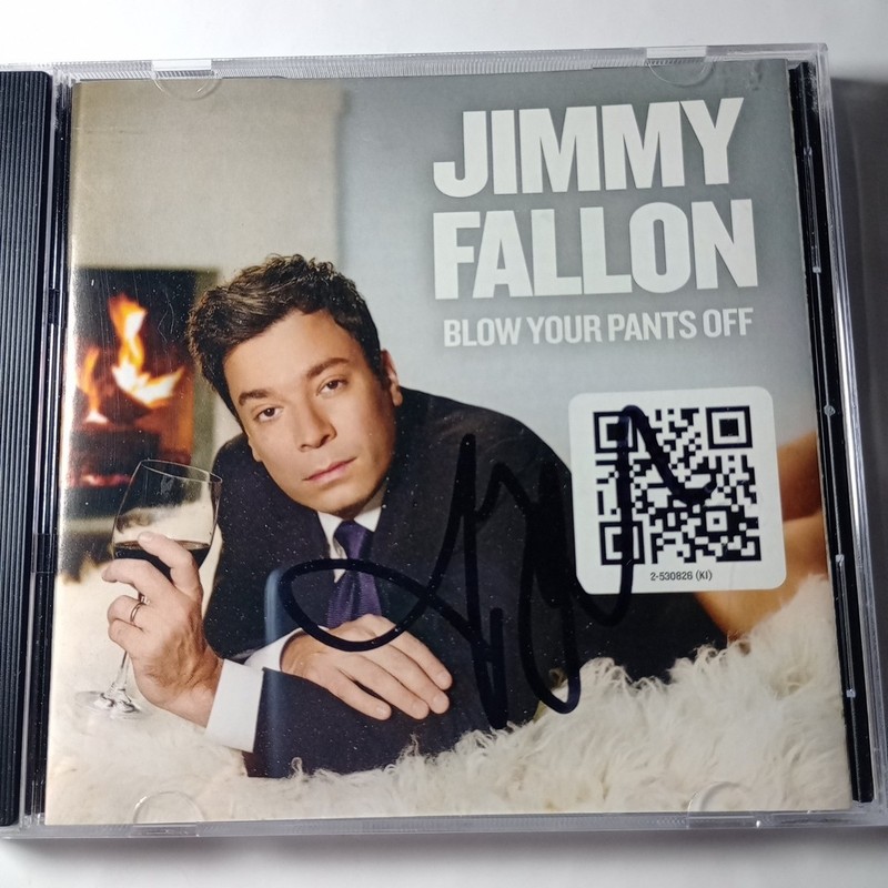 Jimmy Fallon Signed Blow Your Pants Off CD Booklet COA Authenticated Comedy SNL